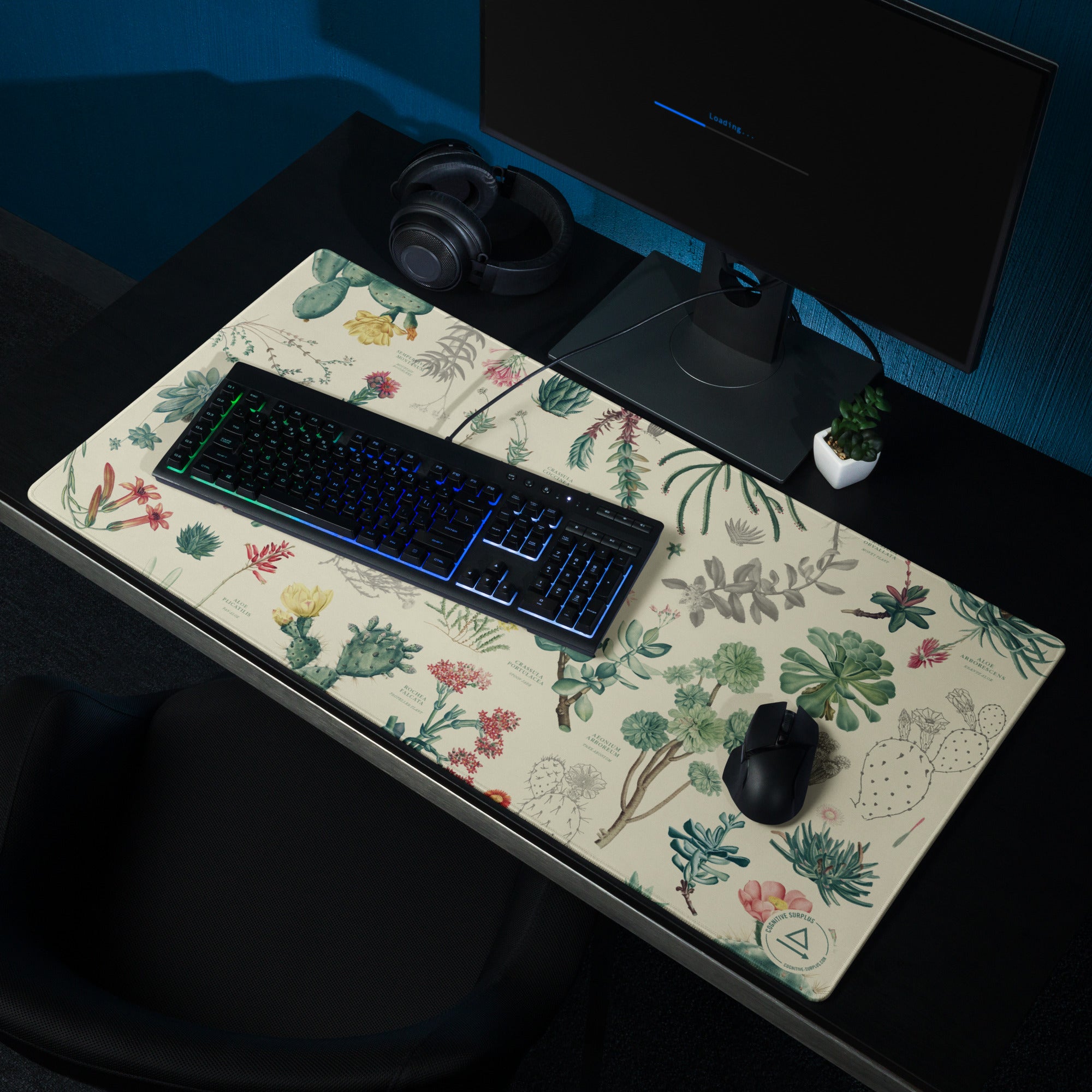 Succulents Gaming Mouse Pad