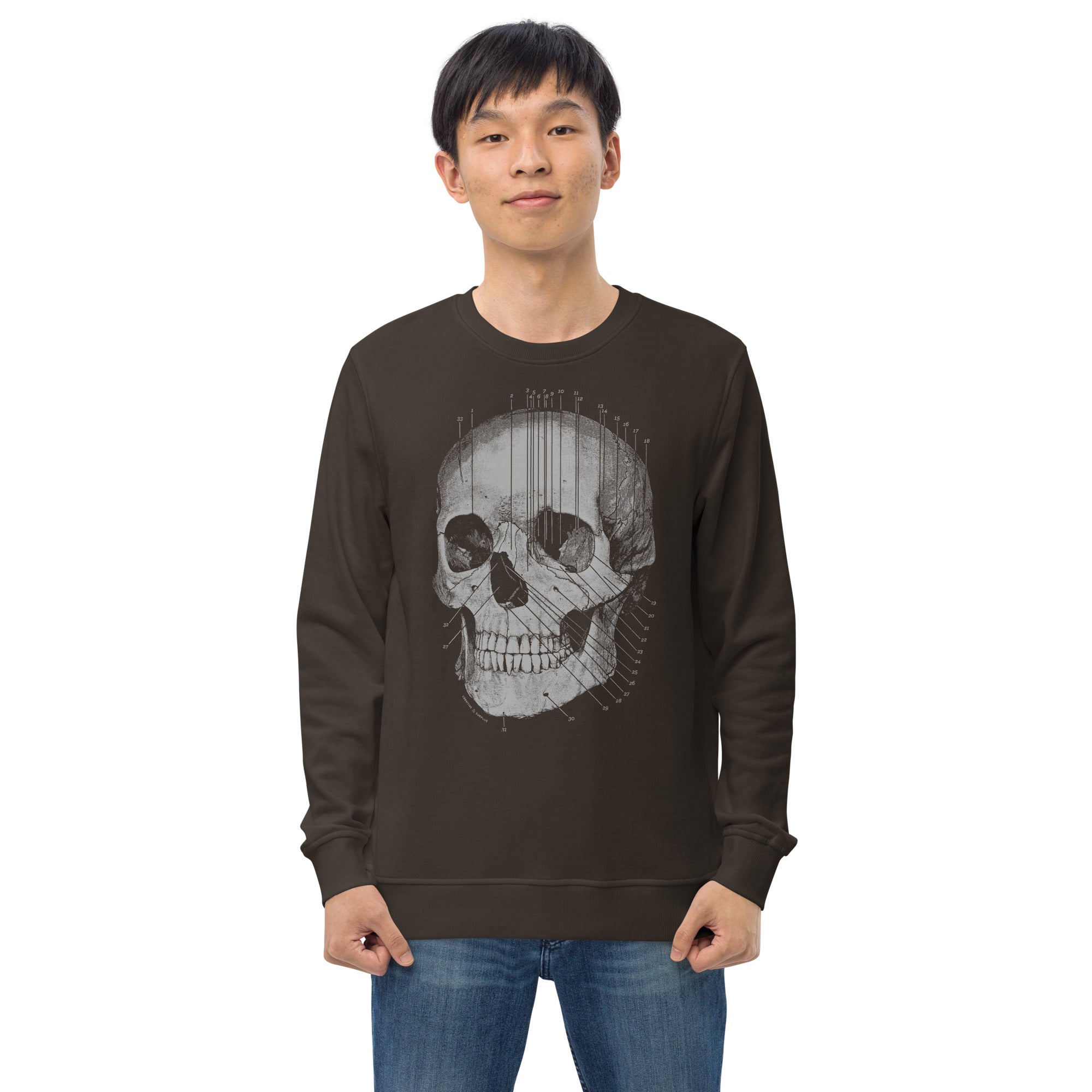 Skull Anatomy Sweatshirt - Organic