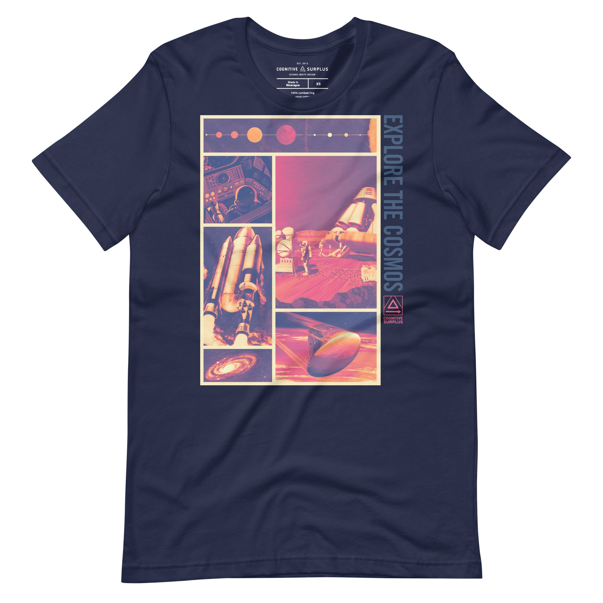 トップス GRAPHIC T-SHIRT unisex-staple-t-shirt-navy-