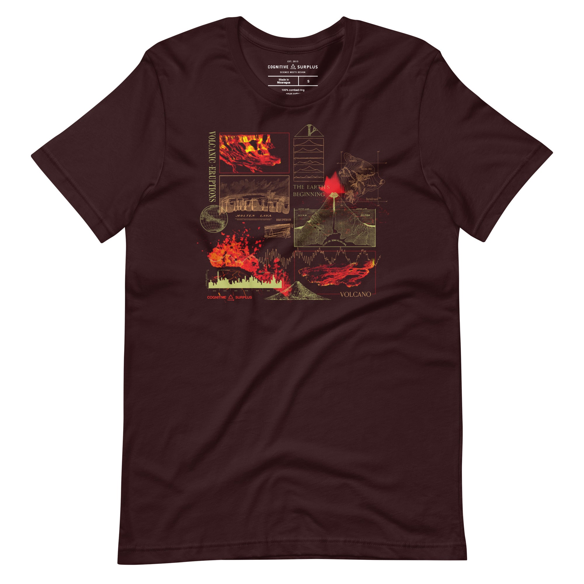 MTG Volcanic  Tシャツ unisex-staple-t-shirt-oxblood-