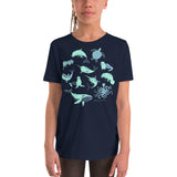 Retro Marine Life Youth Graphic Tee