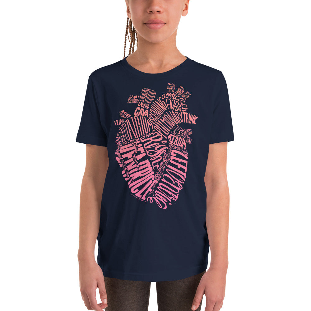 Typographic Heart Youth Graphic Tee