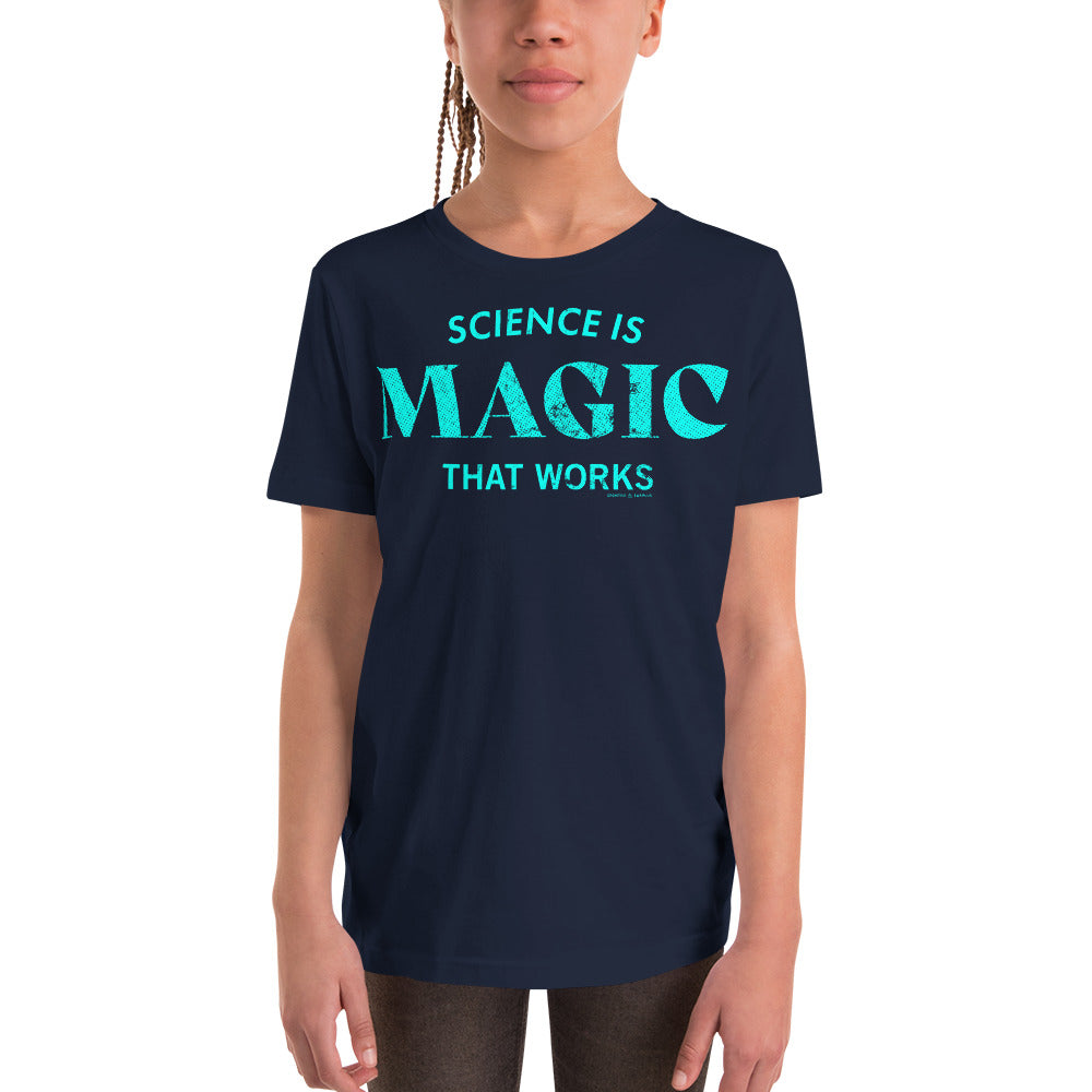 Science is Magic That Works Typography Youth Graphic Tee