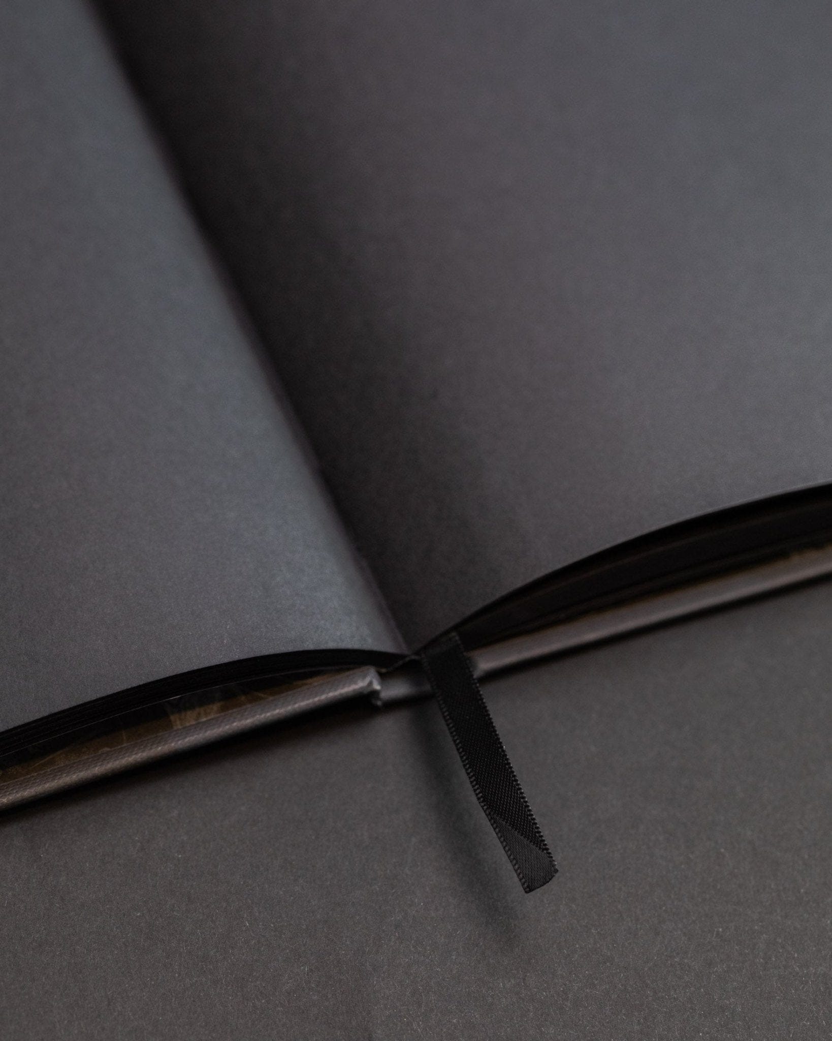 Black Paper Notebook / Black Paper Journal with Black Cardboard