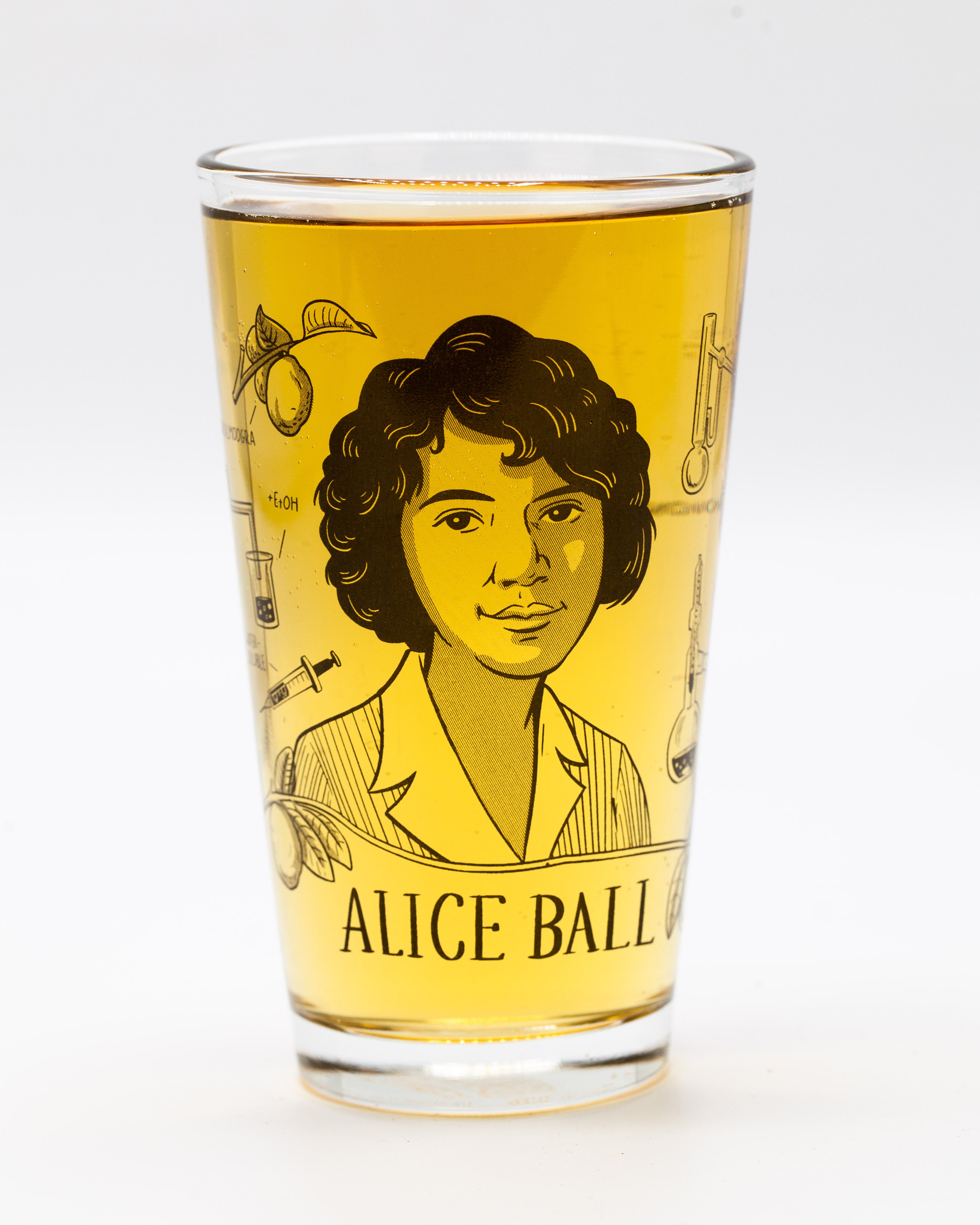 Alice Cognitive Surplus Heroes of Science Glassware Set of 9 pint glass.