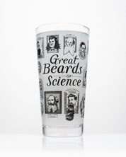 Cognitive Surplus SECONDS: Great Beards of Science Beer Glass (12 oz) pint glass.