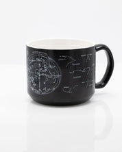 A Night Sky 15 oz Ceramic Mug with a space map on it. (Brand: Cognitive Surplus)