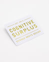 Cognitive Surplus Logo Gold Sticker Cognitive Surplus