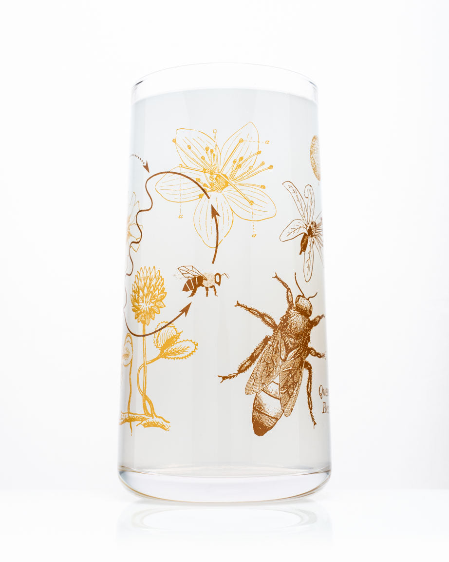 SECONDS: Honey Bees Drinking Glass