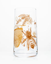 SECONDS: Honey Bees Drinking Glass