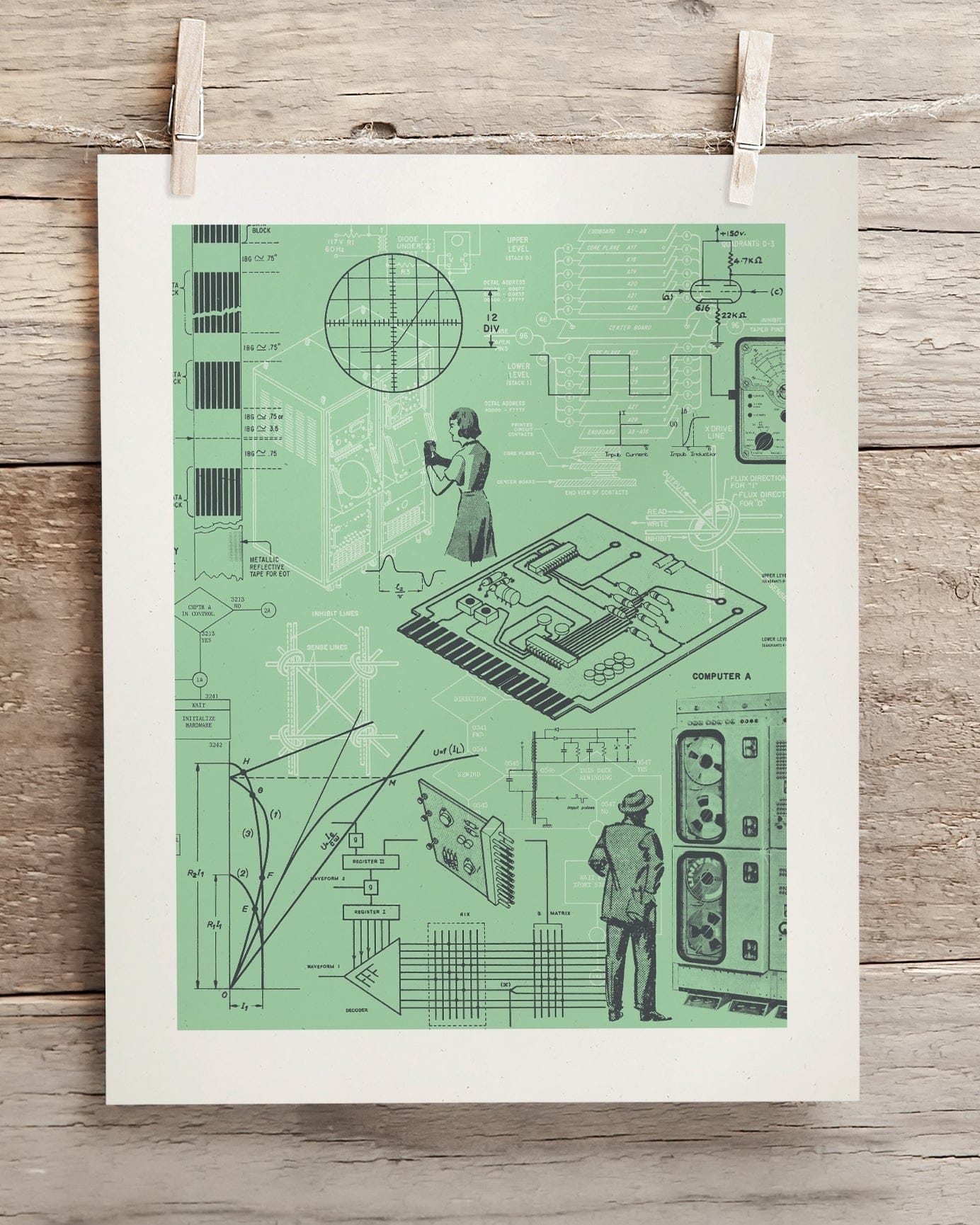 Early Computers Museum Print | Programmer Gift – Cognitive Surplus
