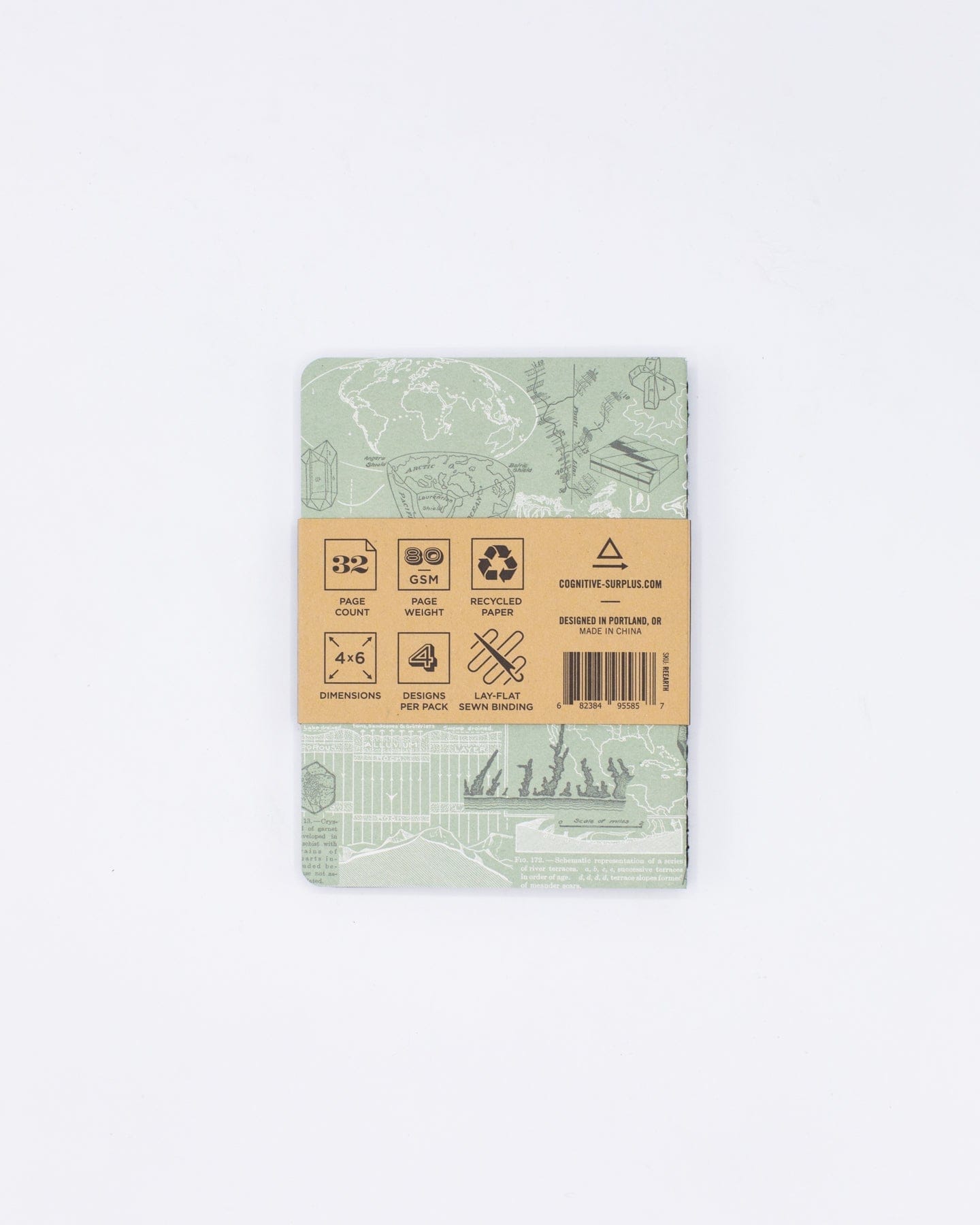 Earth Science Pocket Notebook 4-pack Cognitive Surplus