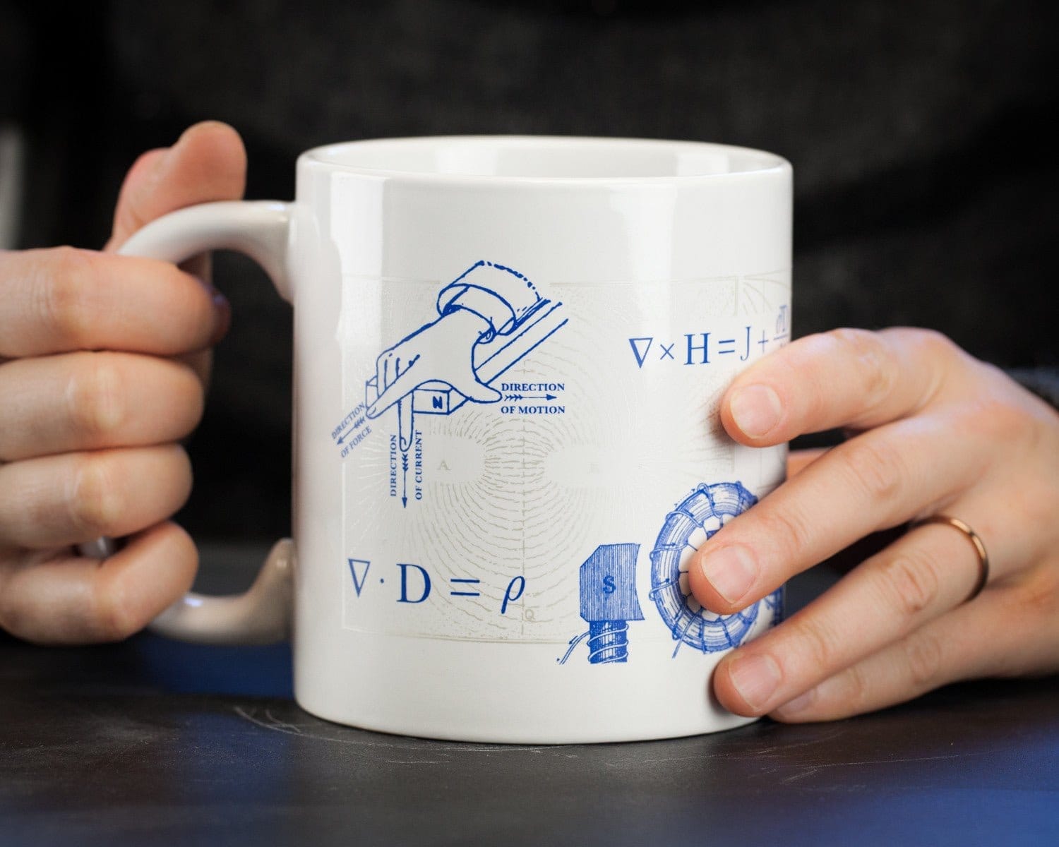 Cognitive Surplus Caffeine Heat Change Coffee Mug - Shows Brain Synapse, 20 oz.