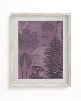 Forest at Dusk Scientific Illustration Museum Print
