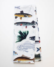 Freshwater Fish Printed Tea Towel Cognitive Surplus