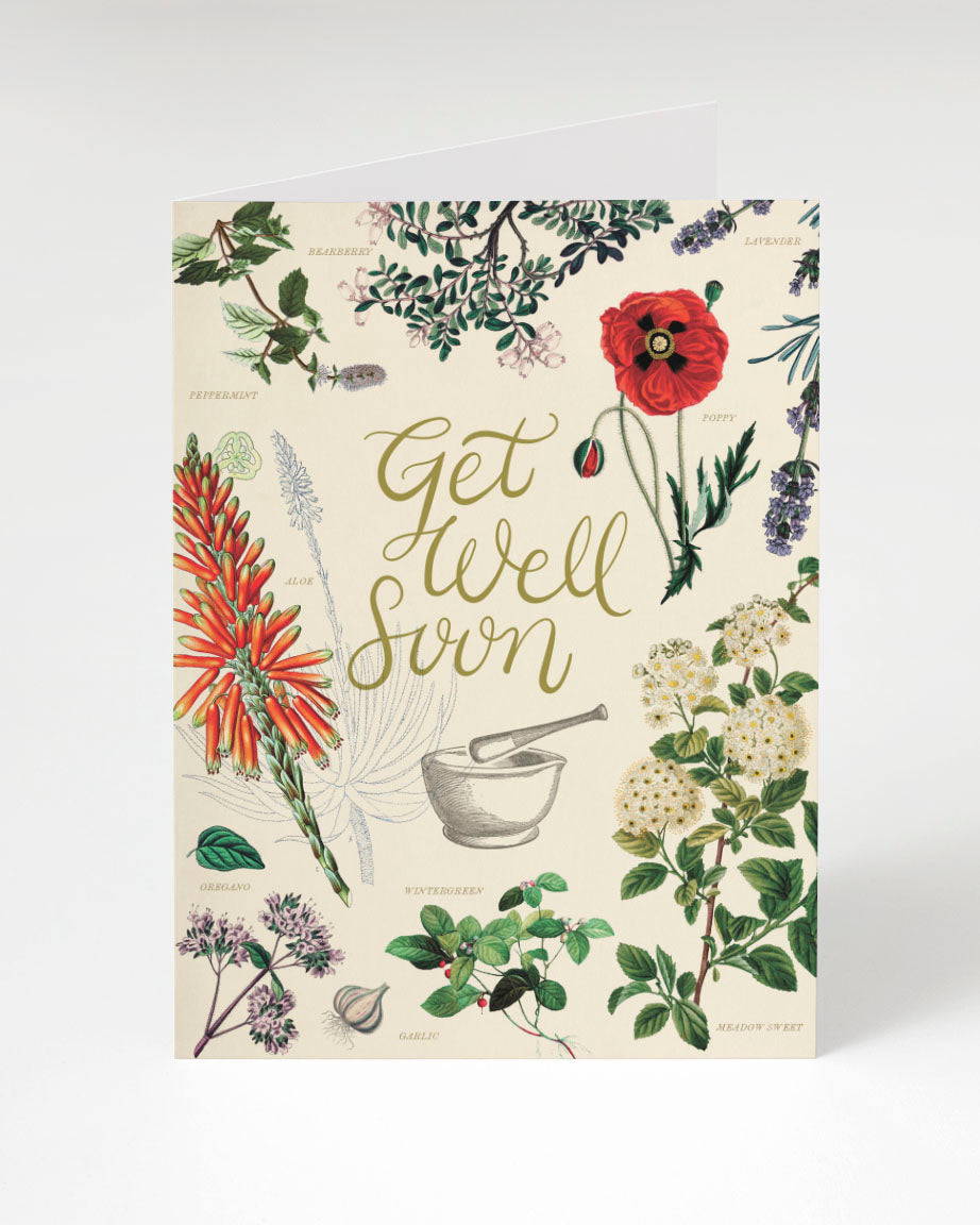 Cognitive Surplus' Get Well: Medicinal Botany Card.