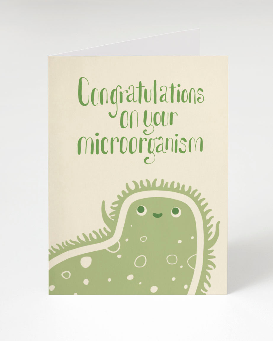 Congratulations for your Cognitive Surplus Microorganism New Baby Card.
