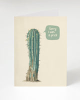 Sorry I Was A Prick: Cactus Apology Card