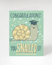 Congratulations you Cognitive Surplus Snailed It! graduation card.