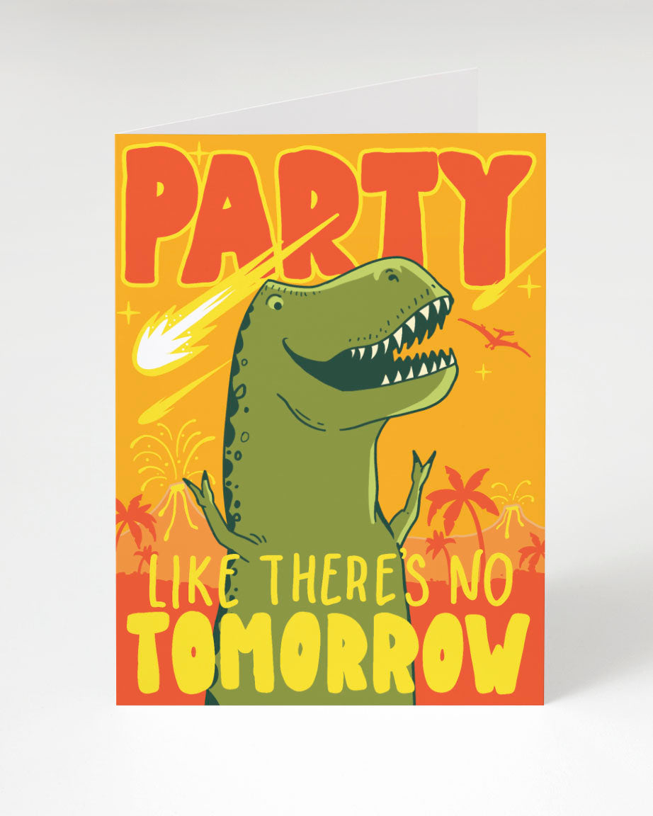 Cognitive Surplus Party Like There's No Tomorrow: T-Rex Card.