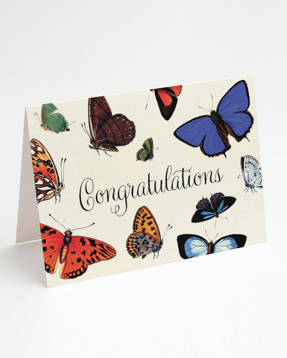 Congratulations Butterfly Greeting Card