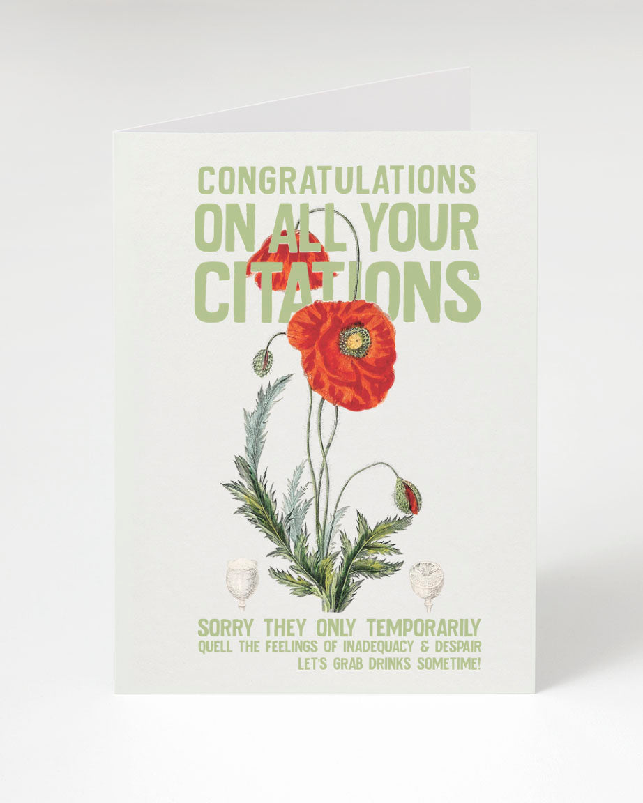 Congratulations on your Cognitive Surplus "Congratulations on all Citations Greeting Card".