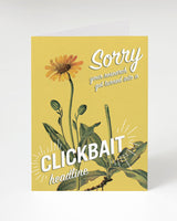 Clickbait Headline Greeting Card