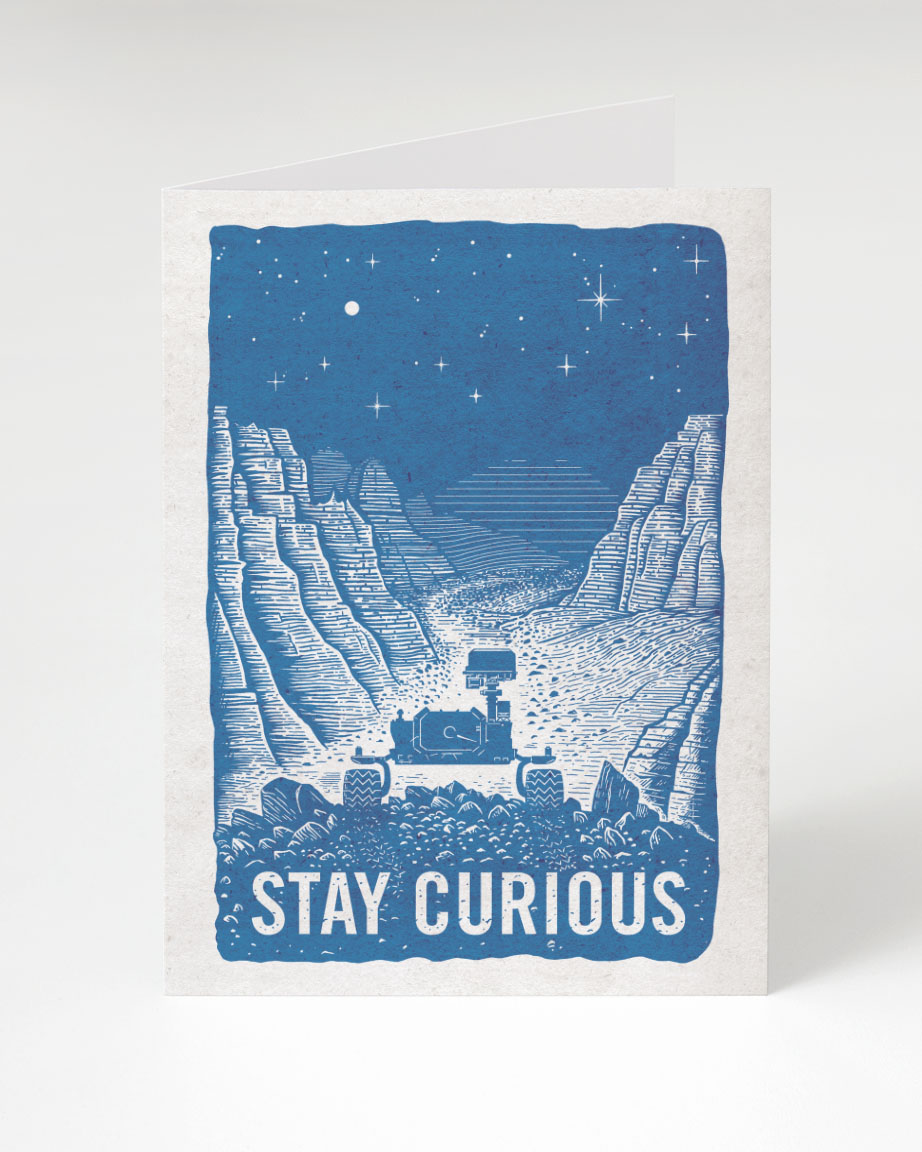 Cognitive Surplus Stay Curious Greeting Card.