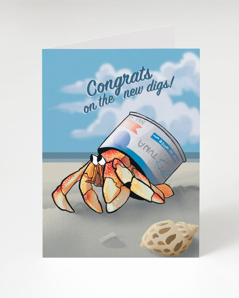 Hermit Crab Housewarming Card