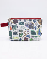Gems & Minerals Pencil Bag - Red