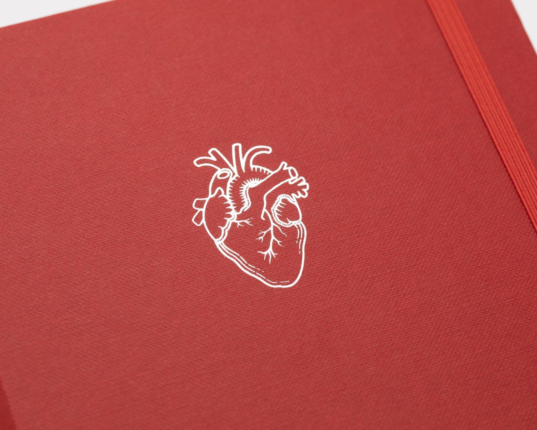 Heart A5 Hardcover - Crimson Cognitive Surplus
