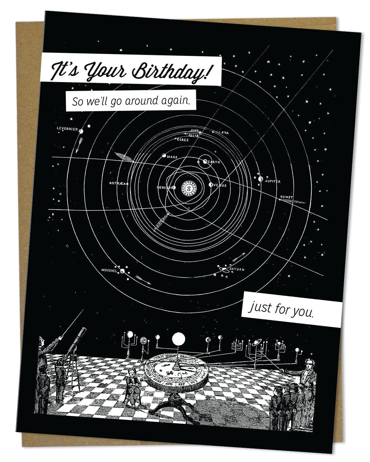 It's your birthday! Vintage Astronomy Card Cognitive Surplus