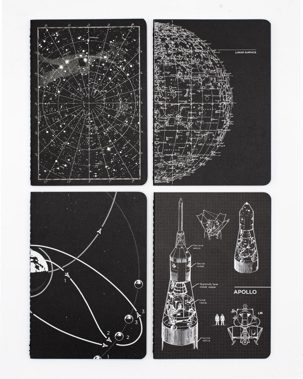 Space Pocket Notebooks Set of 4 | Star Map Print – Cognitive Surplus