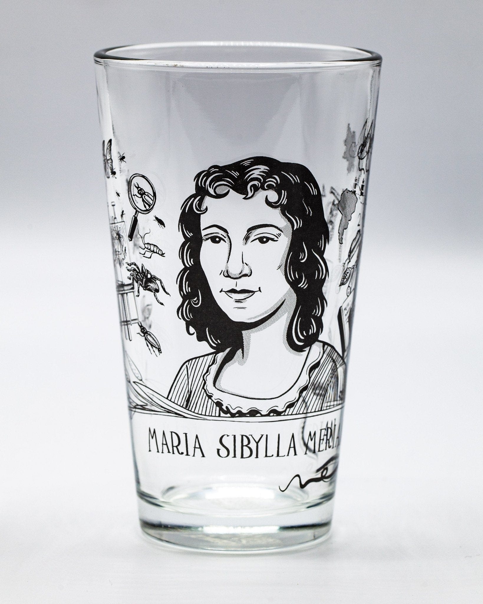 Maria Sibylla Merian Pint Glass Cognitive Surplus