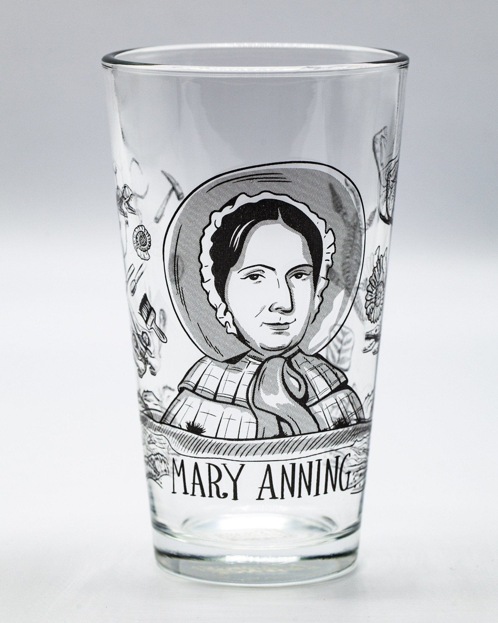 Mary Anning Pint Glass Cognitive Surplus