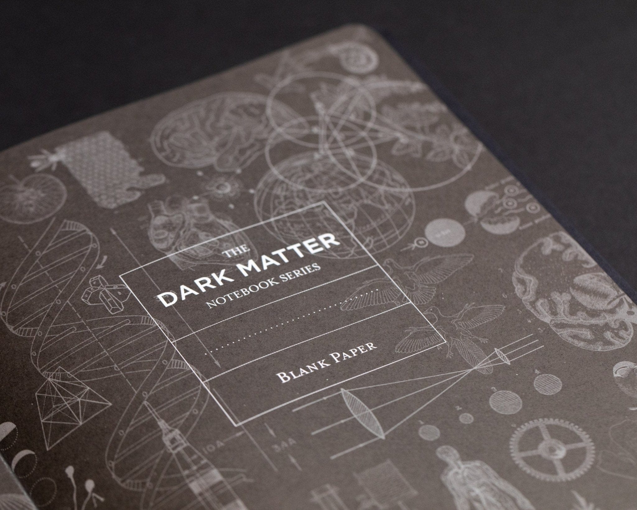 Jungle at Night Dark Matter Black Paper Notebook by Cognitive Surplus
