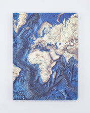 Ocean Terrain Map Hardcover - Dot Grid Cognitive Surplus