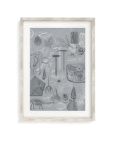 Paleontology Scientific Illustration Museum Print