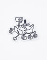 Perseverence Mars Rover Doodle Sticker Cognitive Surplus