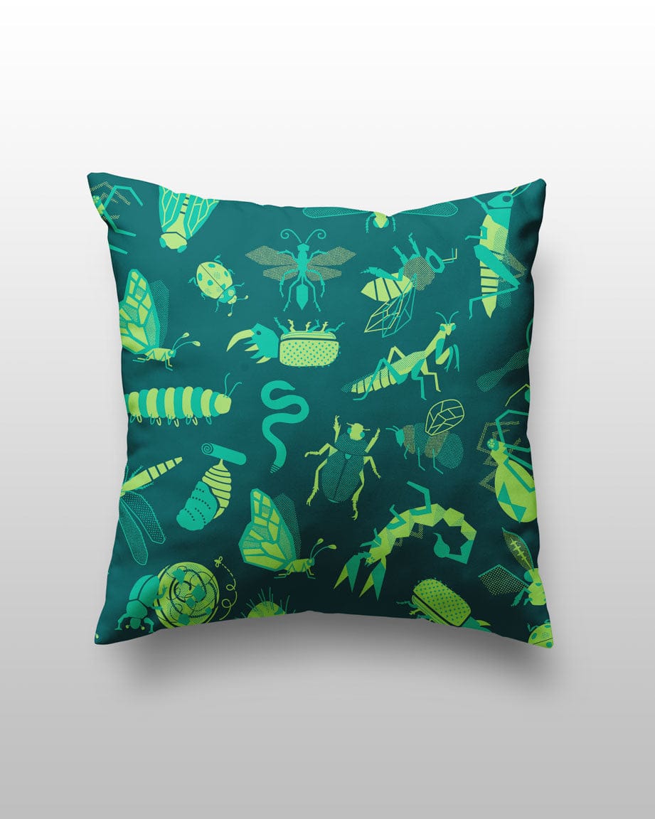 Retro Insects Pillow Cover Cognitive Surplus