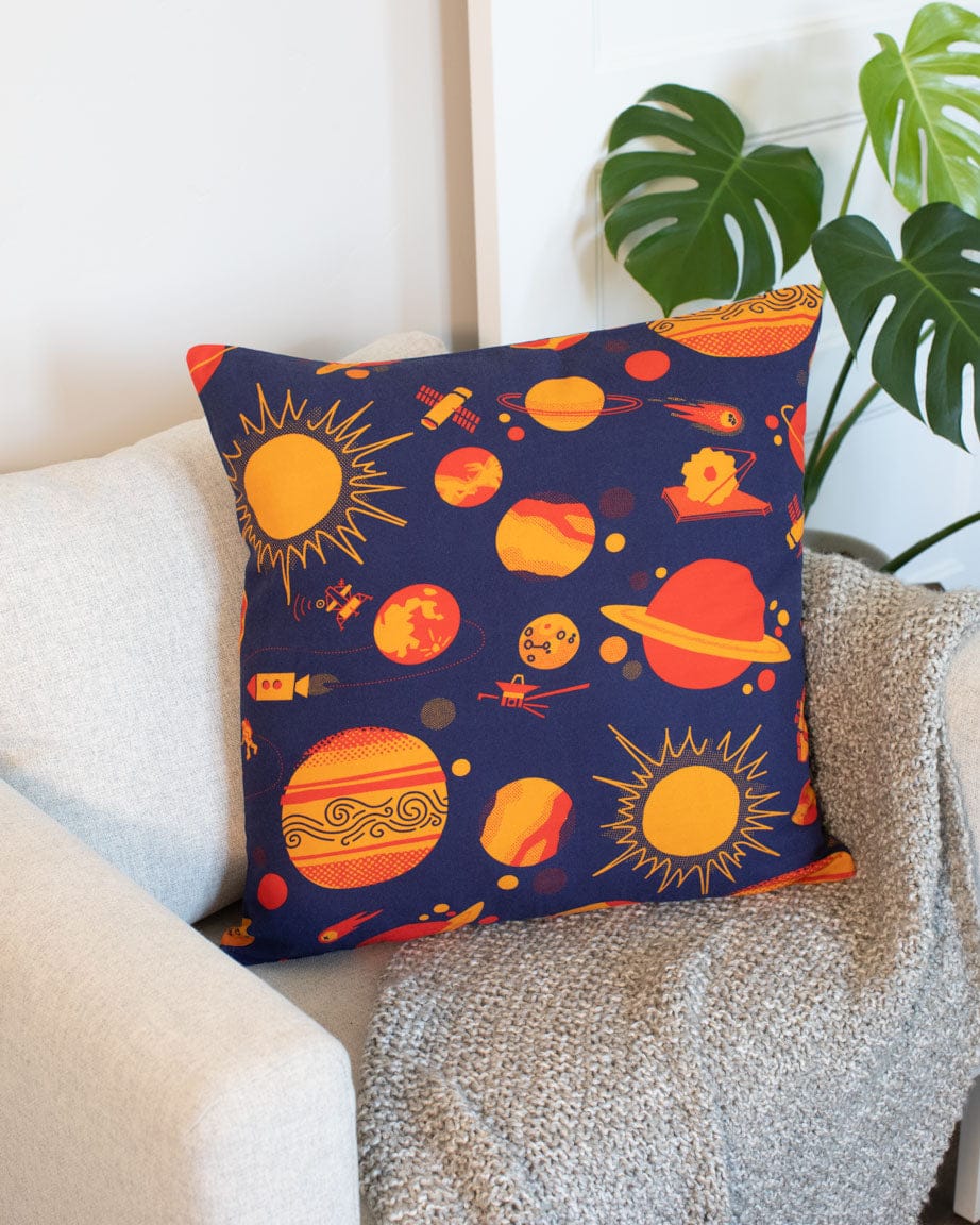 Retro Space Pillow Cover Cognitive Surplus