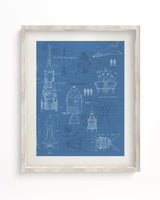 Rocketry Scientific Illustration Museum Print