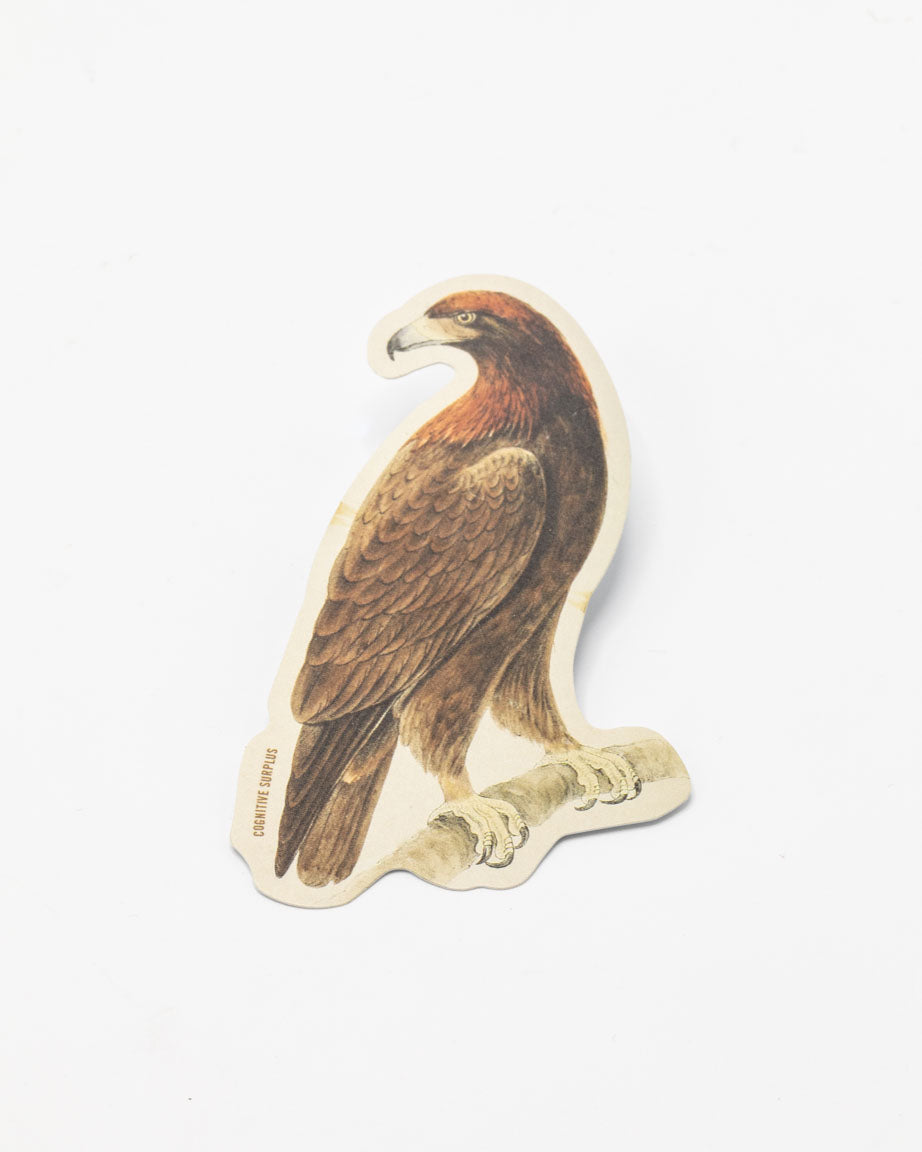 A Golden Eagle sticker with an eagle on it from Cognitive Surplus.