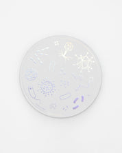 A Cognitive Surplus Petri Dish Sticker with a lot of different designs on it.