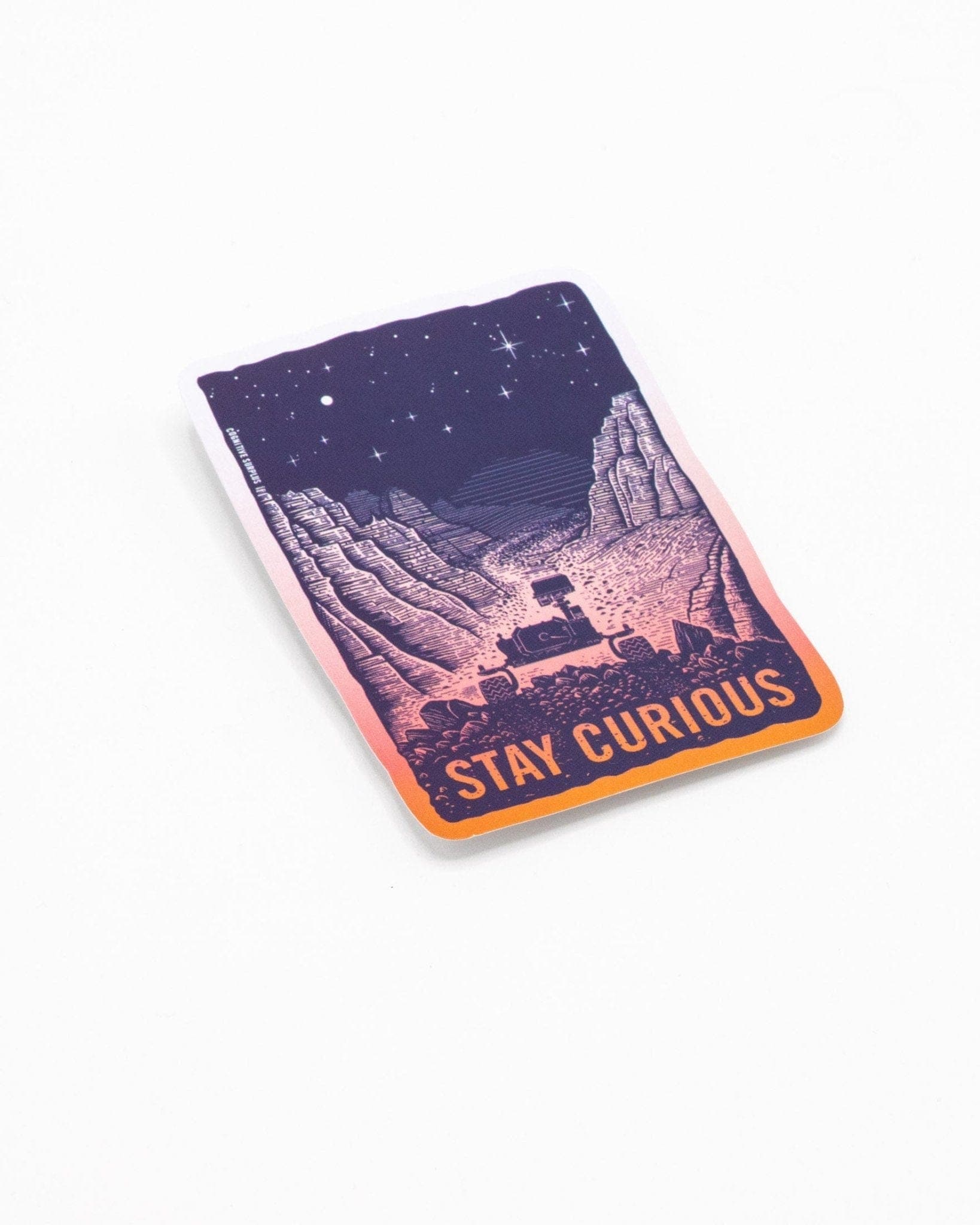 Stay Curious Sticker Cognitive Surplus