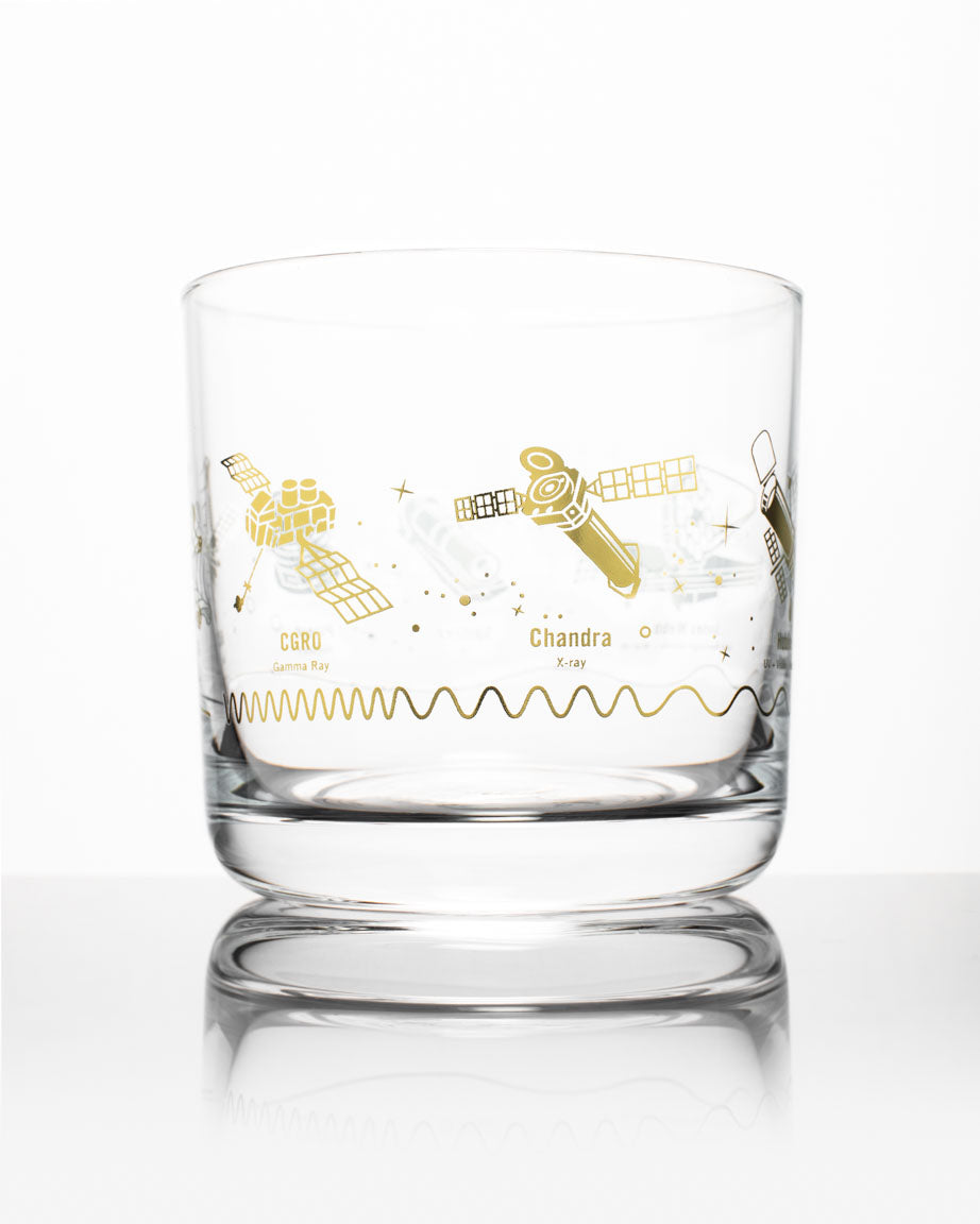 SECONDS: Space Telescopes Whiskey Glass