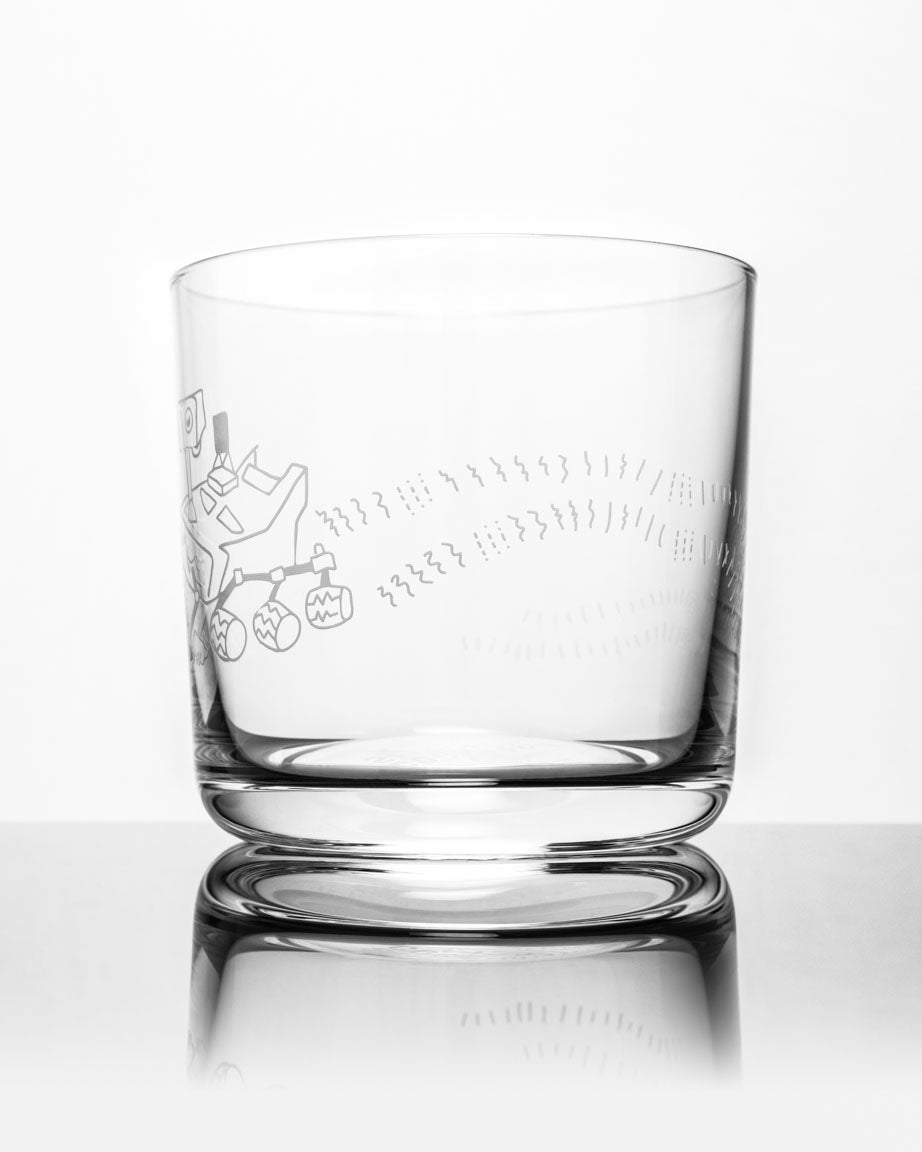Mars Rover Perseverance Whiskey Glass