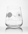 A SECONDS: Atomic Models Wine Glass with an image of an atom on it, made by Cognitive Surplus.
