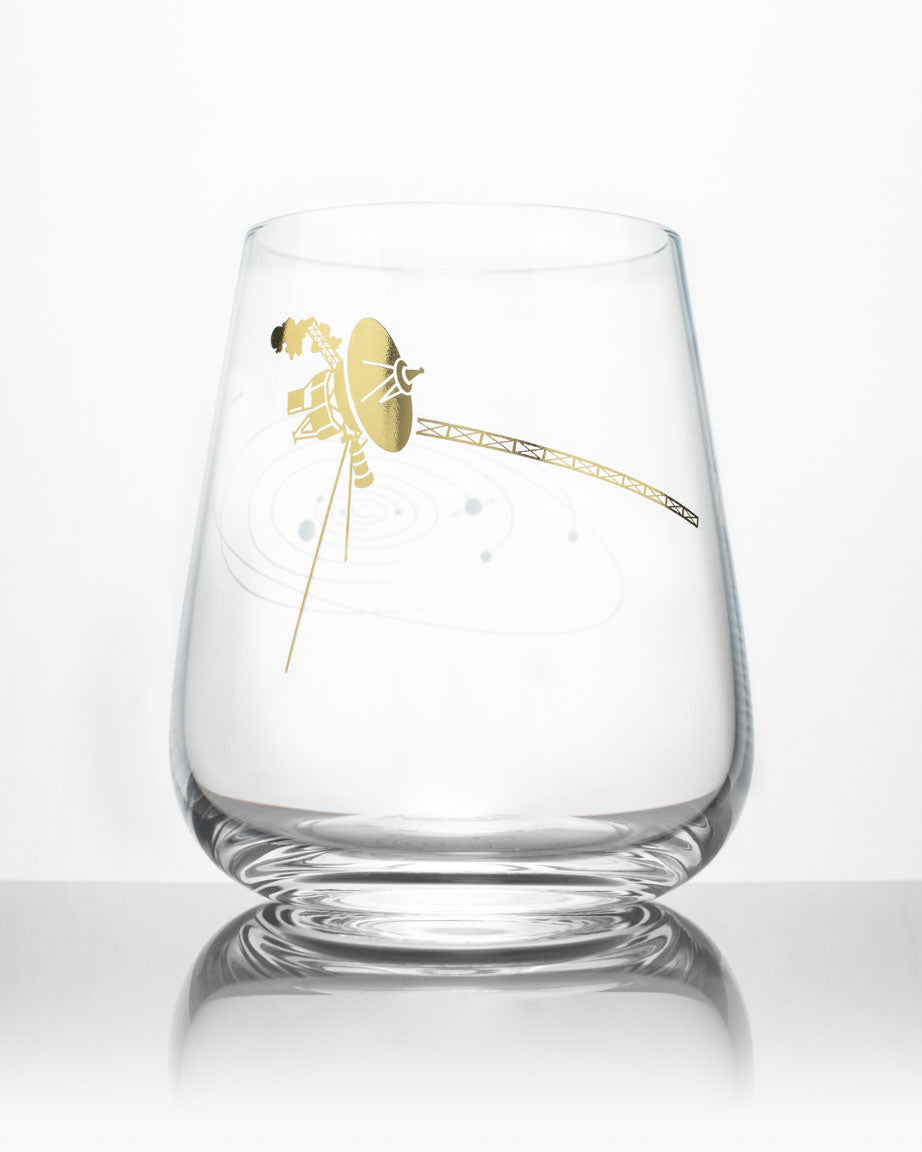 A SECONDS: Voyage to the Unknown Wine Glass by Cognitive Surplus with an image of a fly on it.