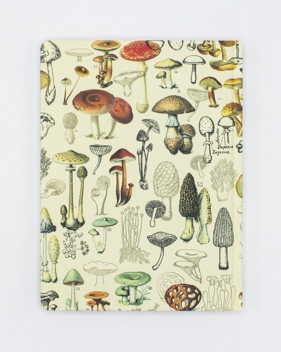 Vintage Dark Night Green Mushroom Forest Wrapping Paper by Vintage Love